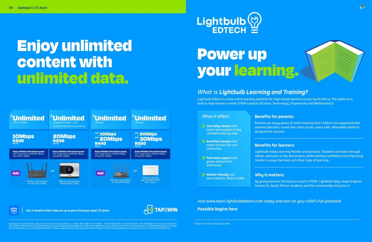 TELKOM specials - From Sunday 5 Oct 2025 (2025-10-05 - 2025-11-30) | 24