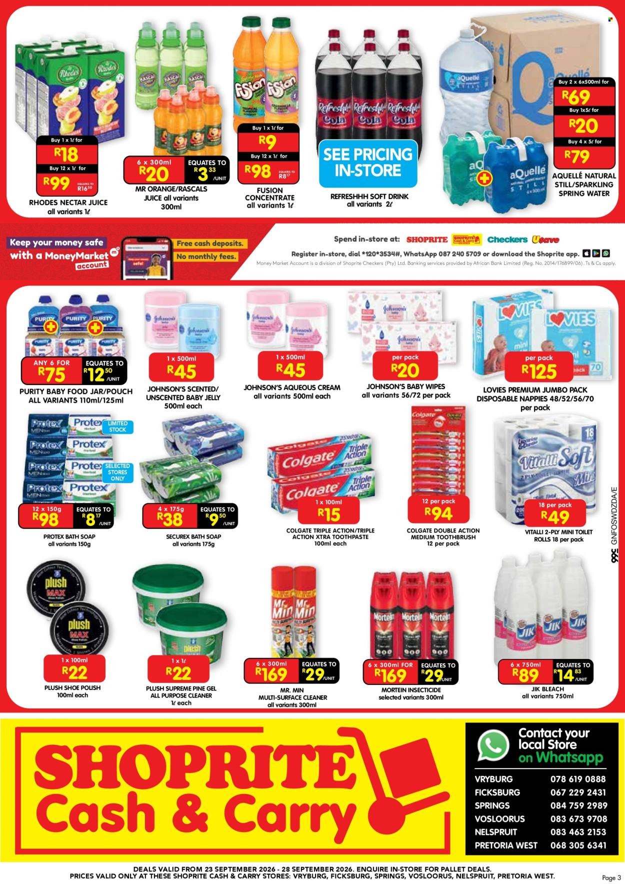SHOPRITE specials - Cash & Carry Weekend Rush Gauteng