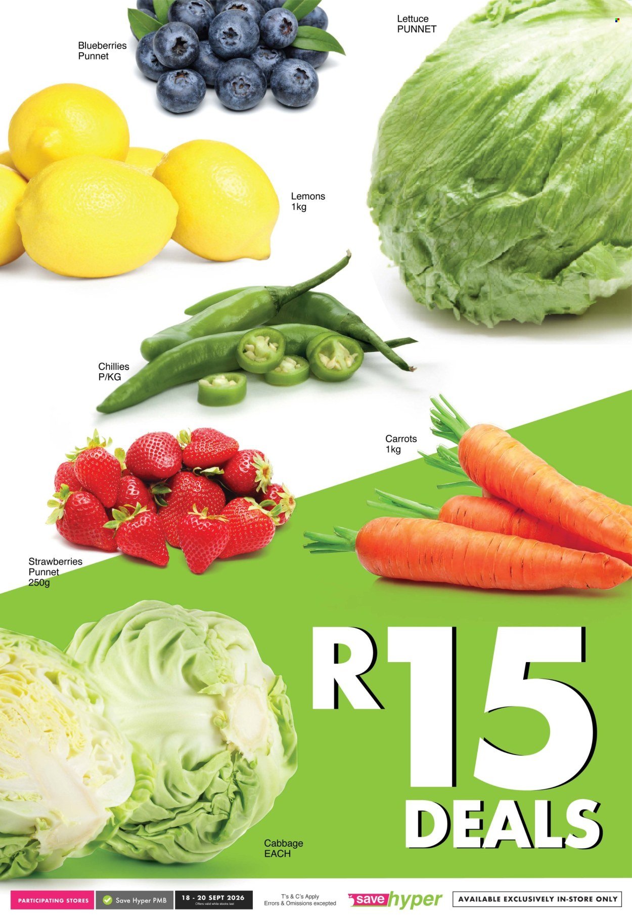 SAVE specials - From Friday 18 Sept 2026