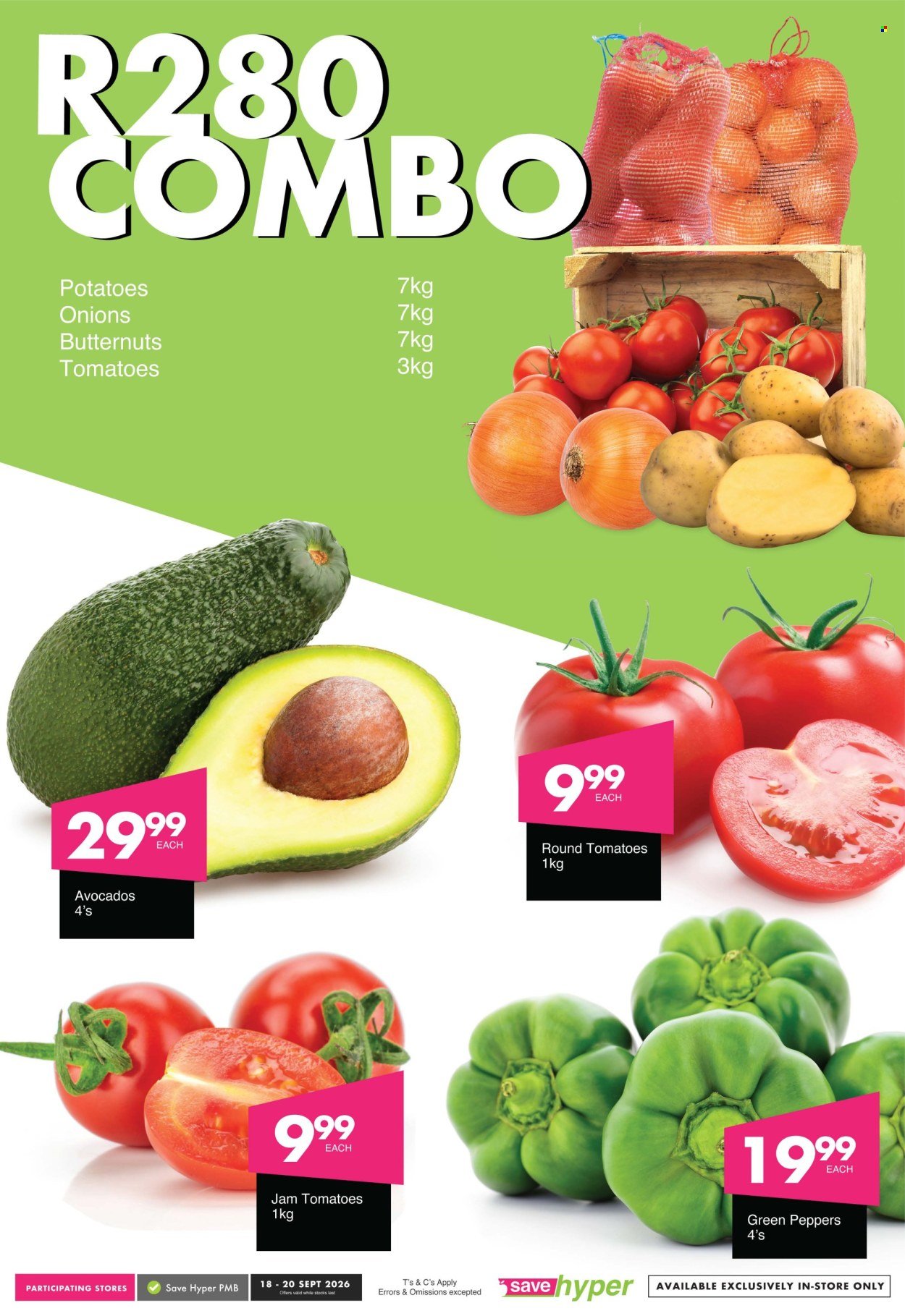 SAVE specials - From Friday 18 Sept 2026