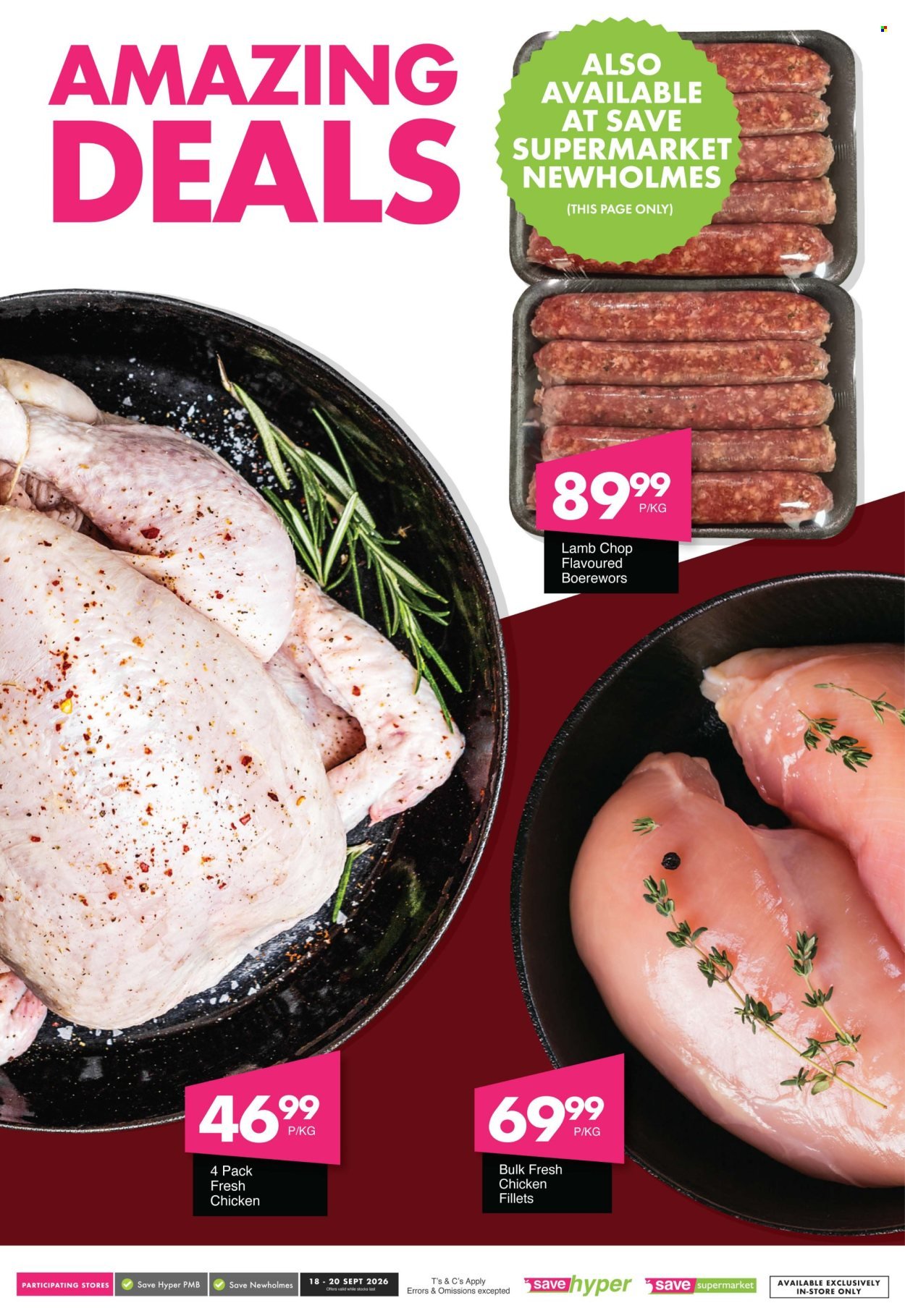 SAVE specials - From Friday 18 Sept 2026