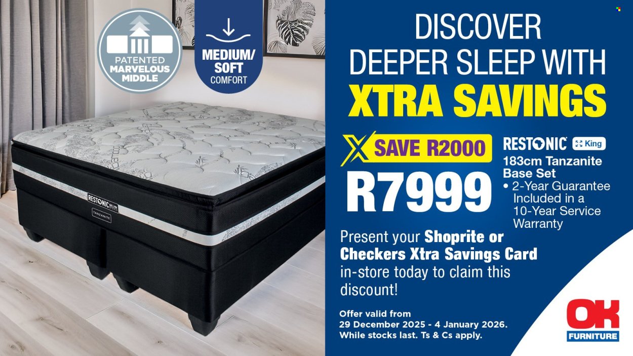 OK FURNITURE specials - From Monday 29 Dec 2025 (2025-12-29 - 2026-01-04) | 1
