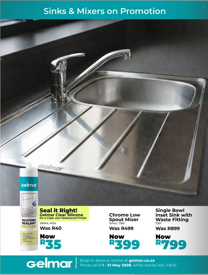 GELMAR specials - From Friday 1 May 2026