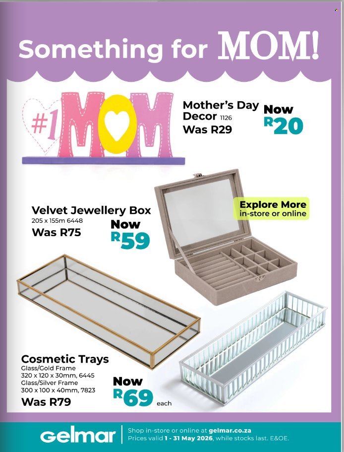 GELMAR specials - From Friday 1 May 2026