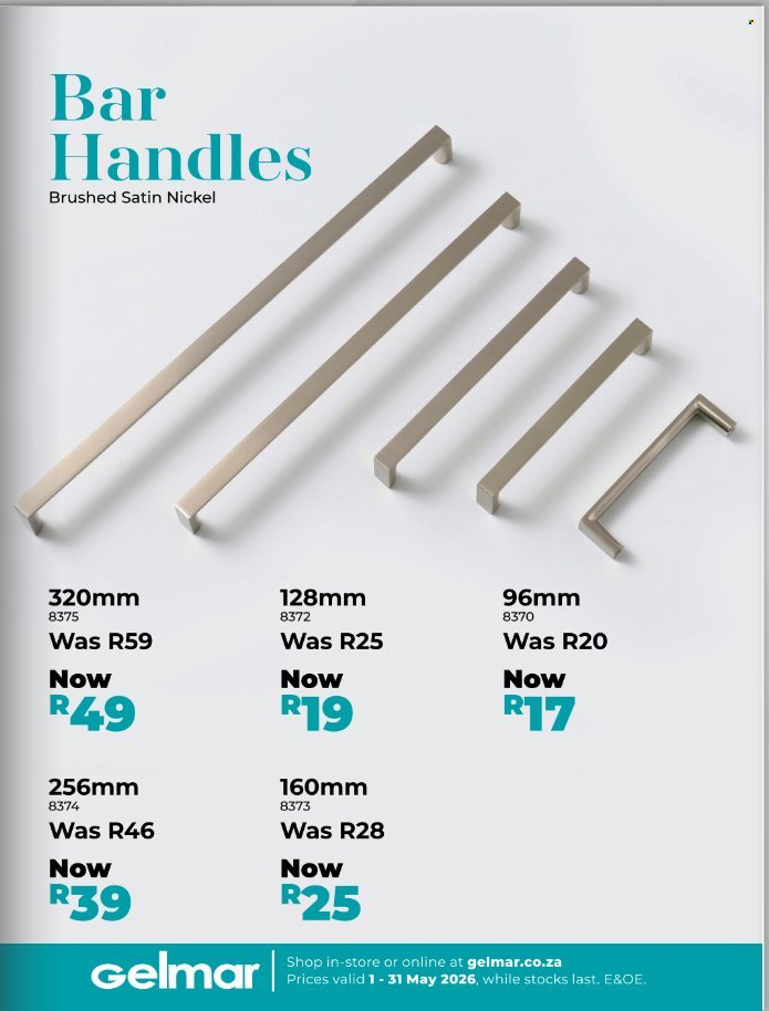 GELMAR specials - From Friday 1 May 2026