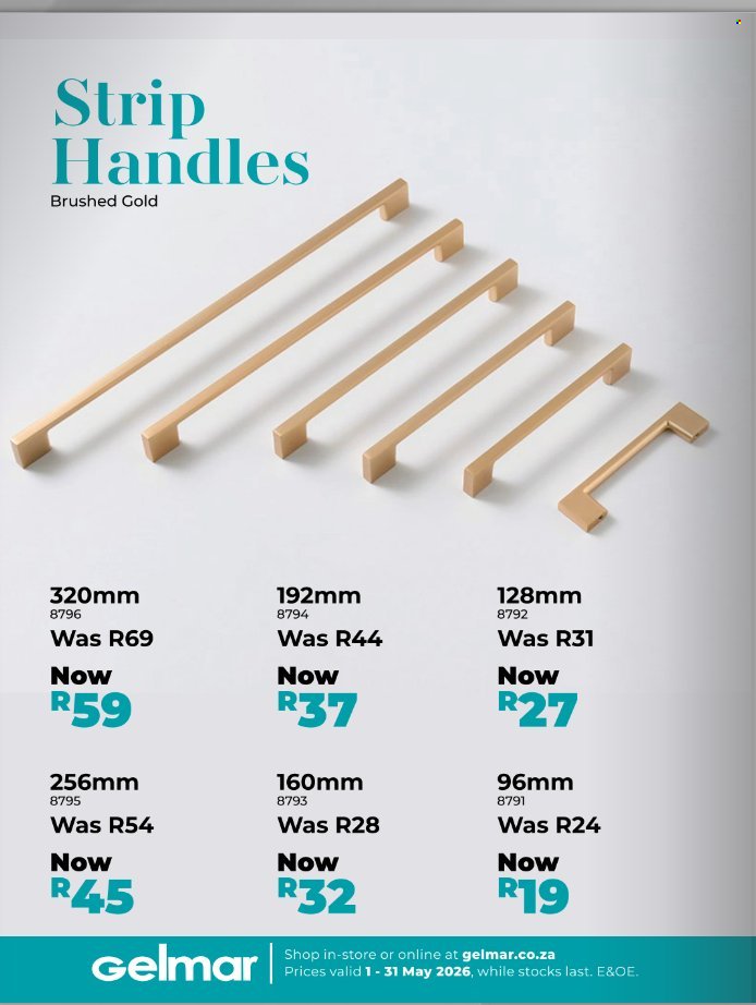 GELMAR specials - From Friday 1 May 2026