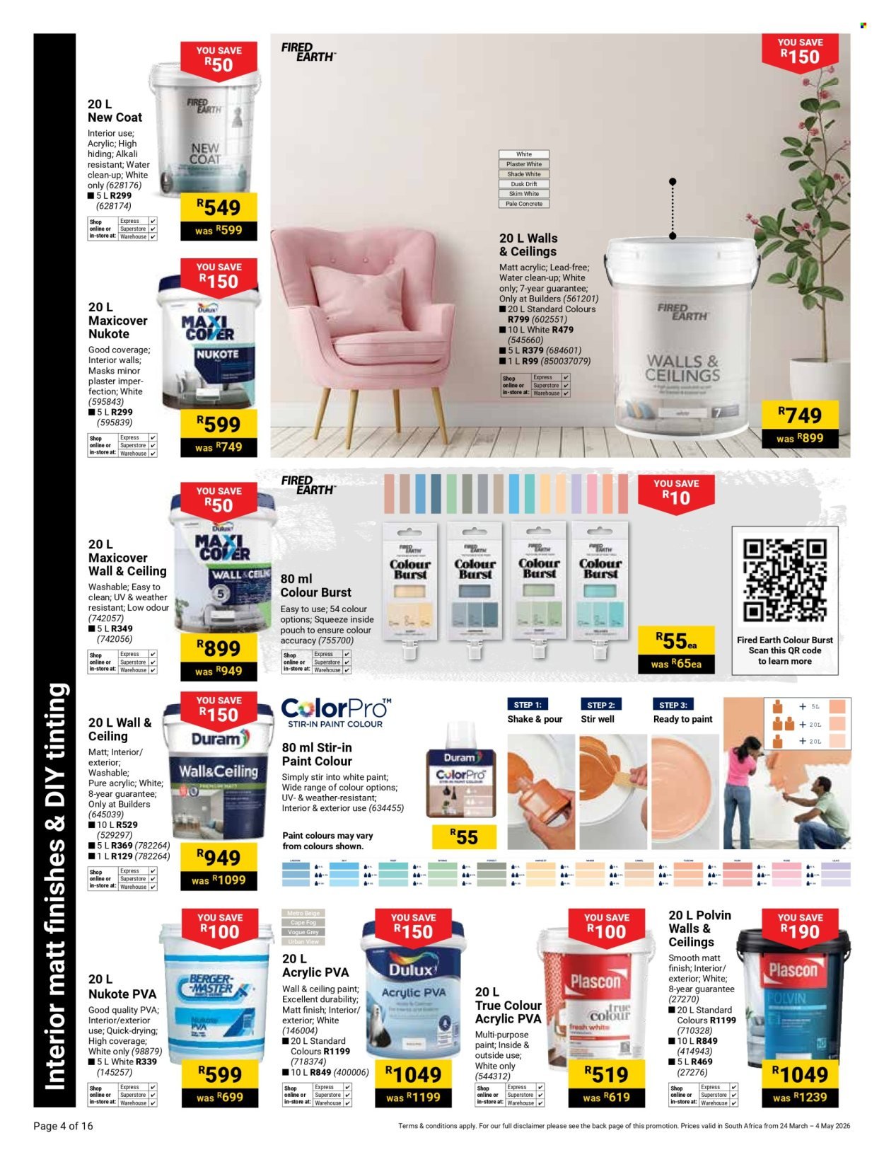 BUILDERS specials - Paint With Quality (2026-04-24 - 2026-05-04) | 4