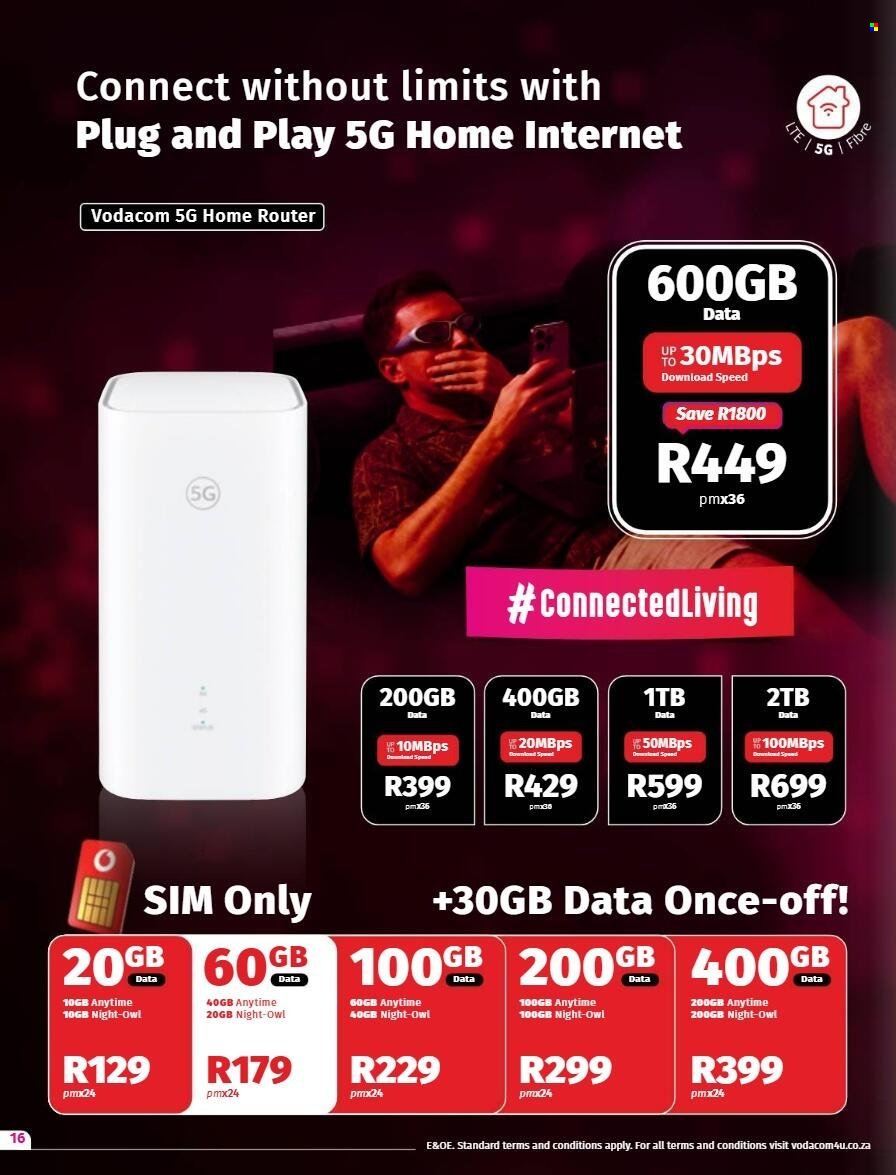 VODACOM specials - From Tuesday 8 Sept 2026