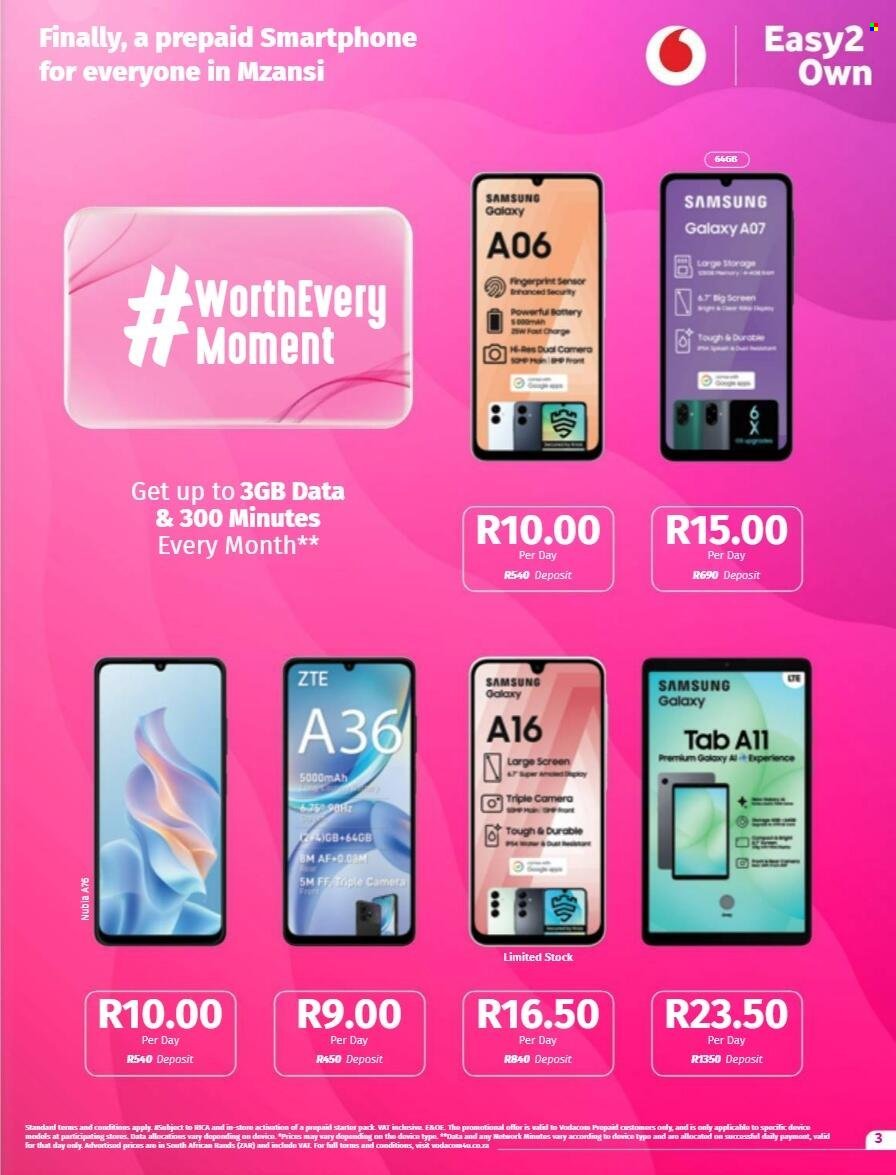 VODACOM specials - From Tuesday 8 Sept 2026