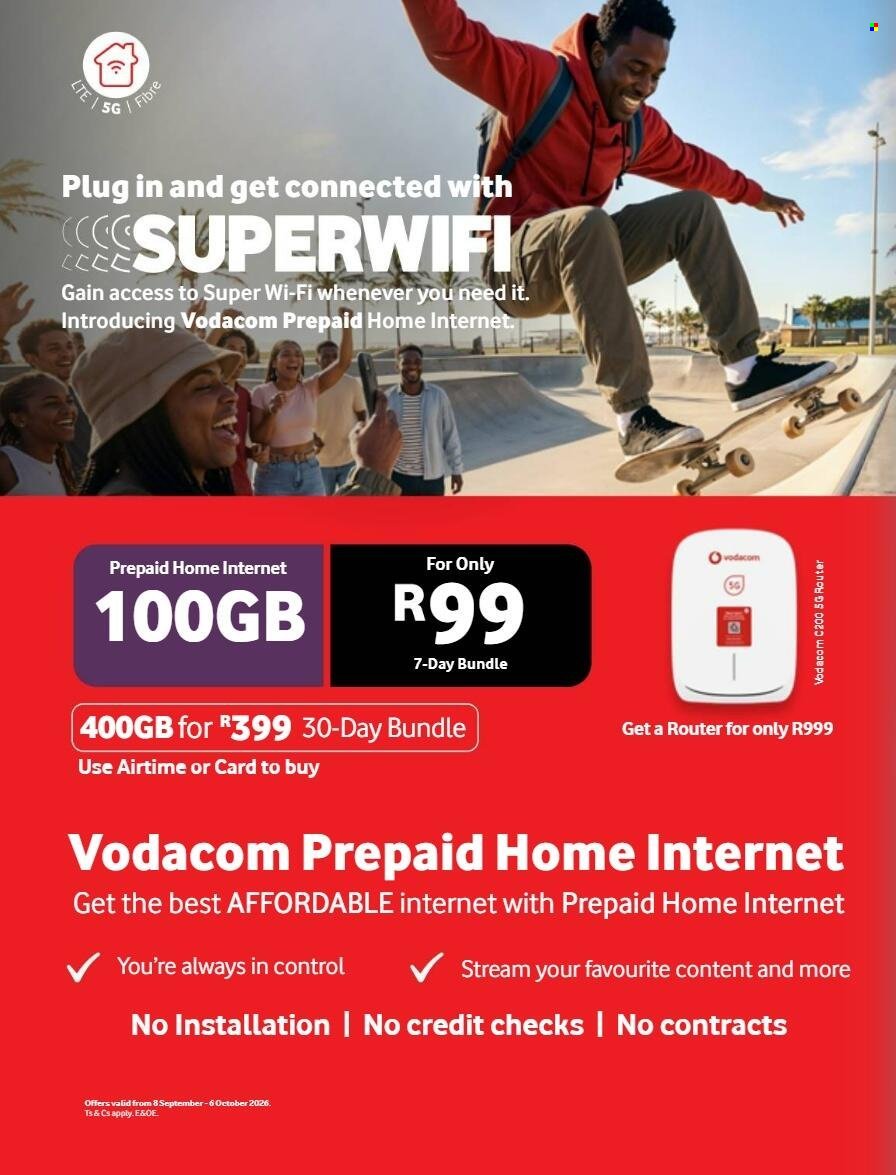 VODACOM specials - From Tuesday 8 Sept 2026