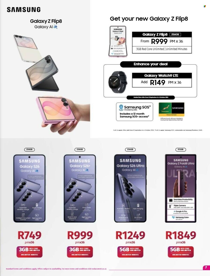 VODACOM specials - From Tuesday 8 Sept 2026