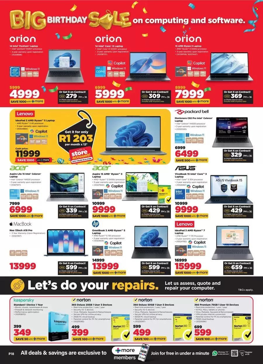 HIFI CORP specials - From Wednesday 30 Sept 2026