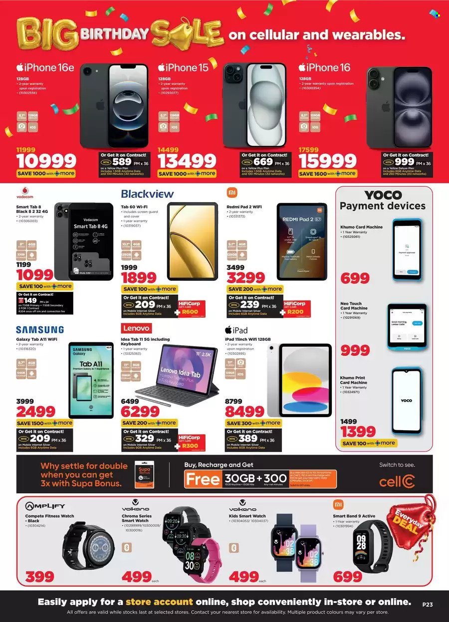 HIFI CORP specials - From Wednesday 30 Sept 2026