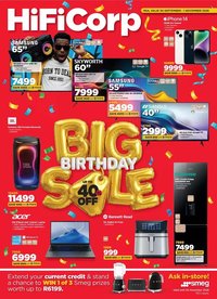 HIFI CORP specials - From Wednesday 30 Sept 2026