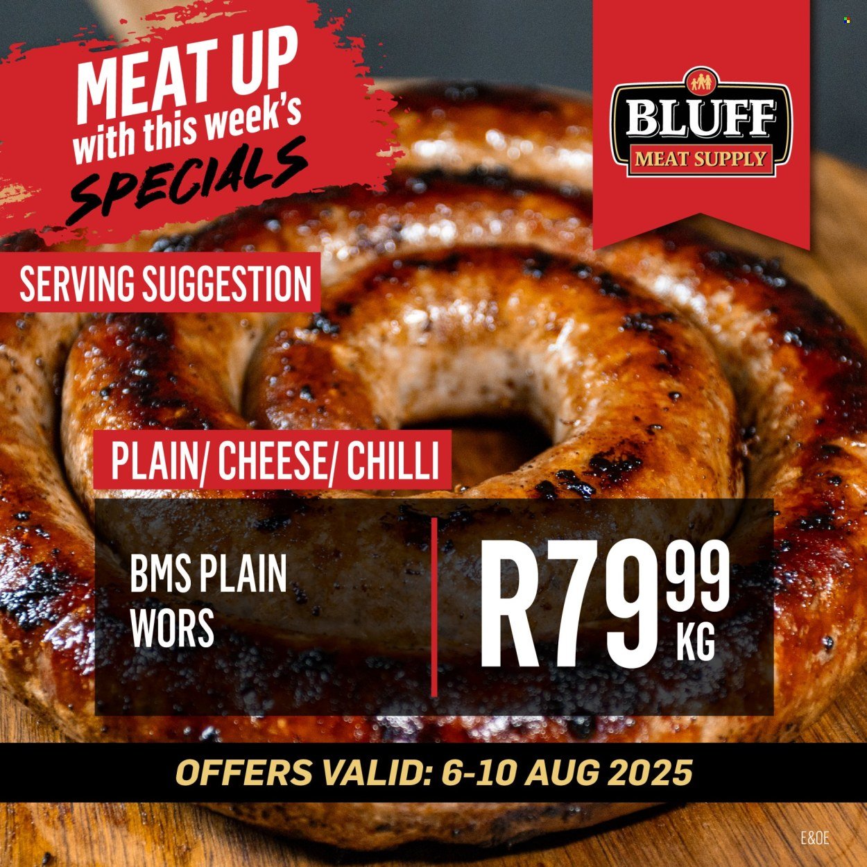 BLUFF MEAT SUPPLY specials - From Wednesday 6 Aug 2025 (2025-08-06 - 2025-08-10) | 8