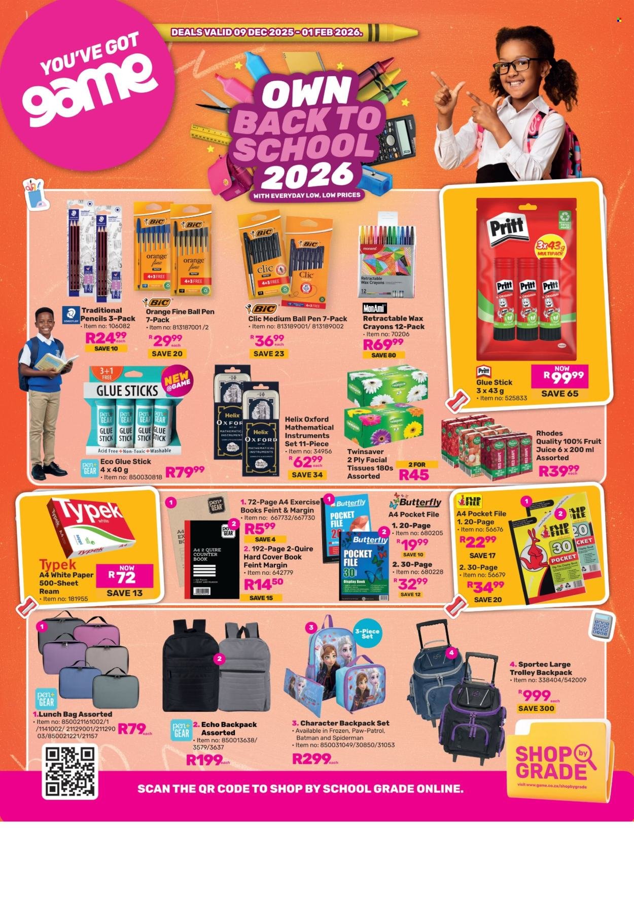 GAME specials - Back To School (2025-12-09 - 2026-02-01) | 1