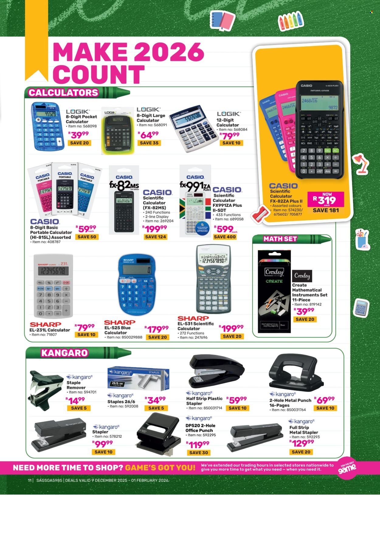 GAME specials - Back To School (2025-12-09 - 2026-02-01) | 11