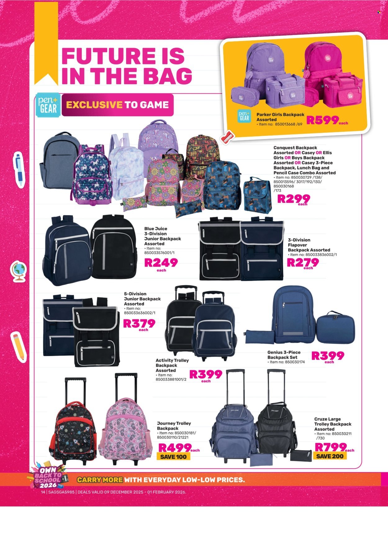 GAME specials - Back To School (2025-12-09 - 2026-02-01) | 14