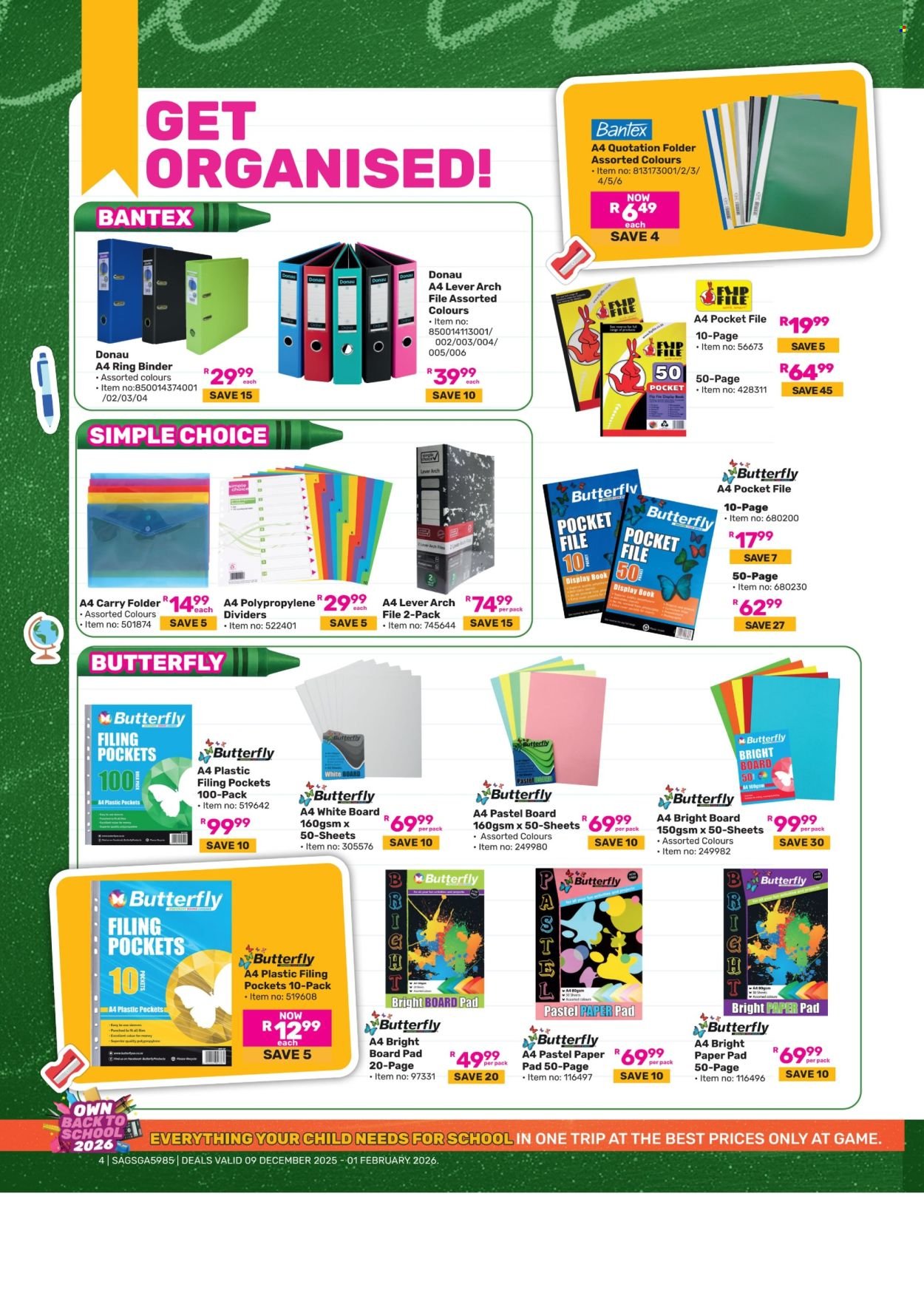 GAME specials - Back To School (2025-12-09 - 2026-02-01) | 4