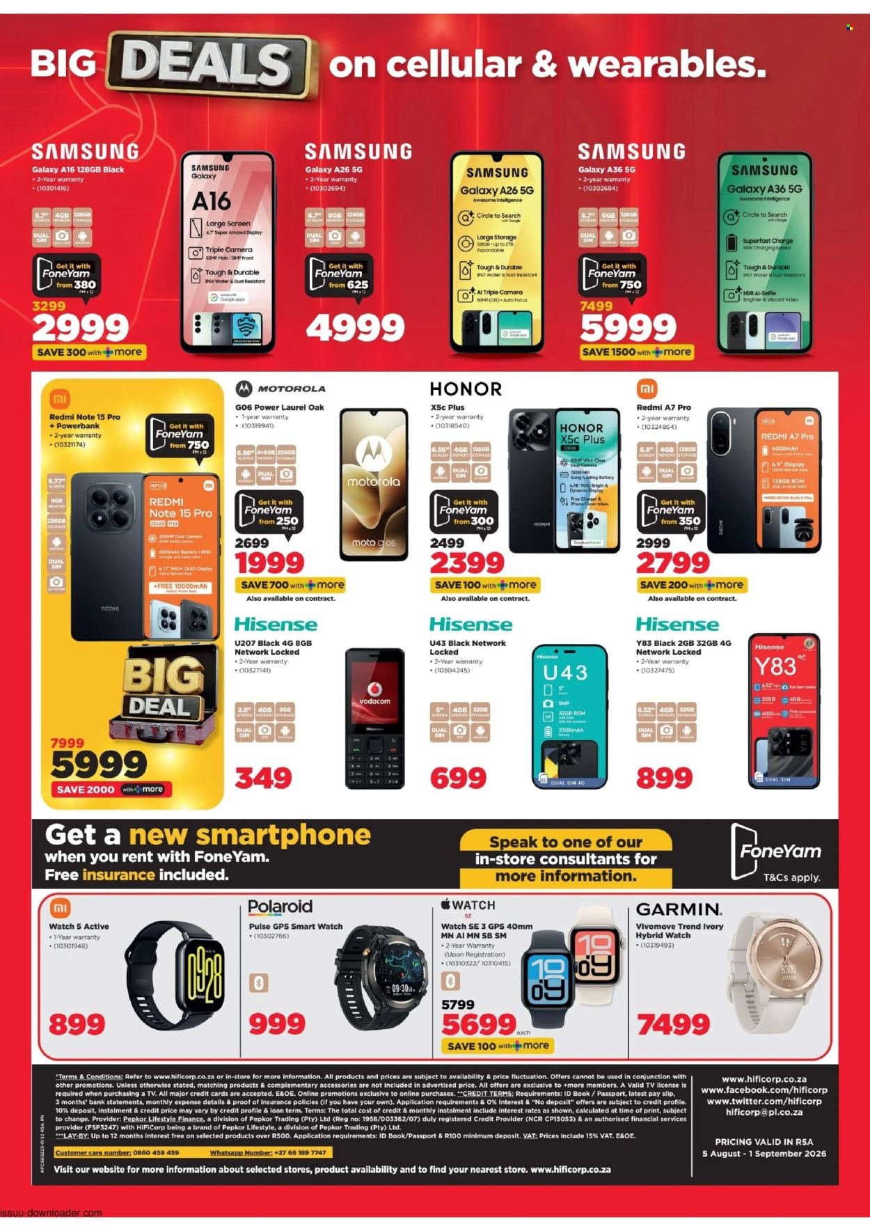 HIFI CORP specials - From Wednesday 5 Aug 2026
