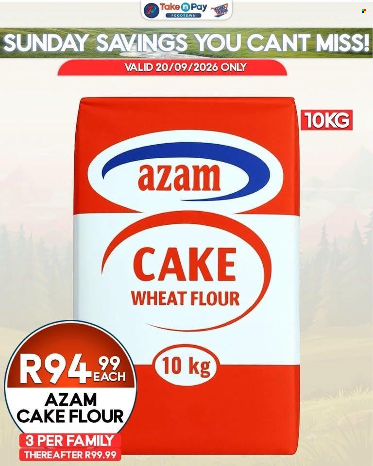 TAKE N PAY specials - From Sunday 20 Sept 2026