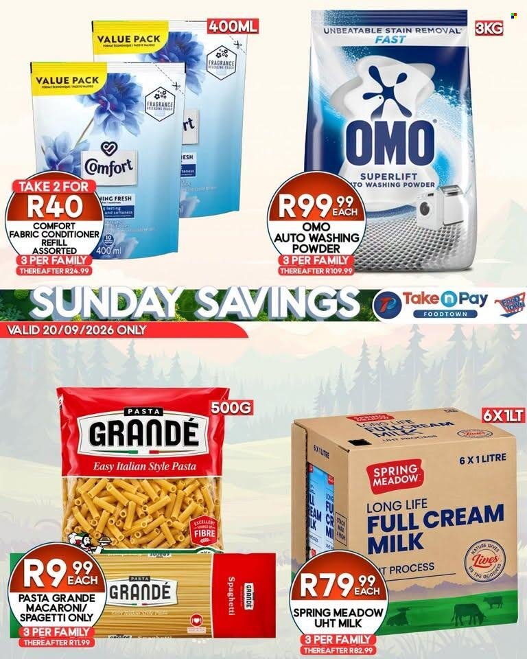 TAKE N PAY specials - From Sunday 20 Sept 2026