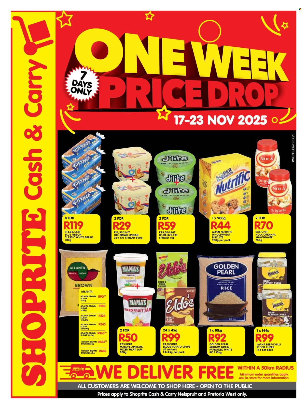 SHOPRITE specials - Cash & Carry Price Drop Selected Stores (2025-11-17 - 2025-11-23) | 1
