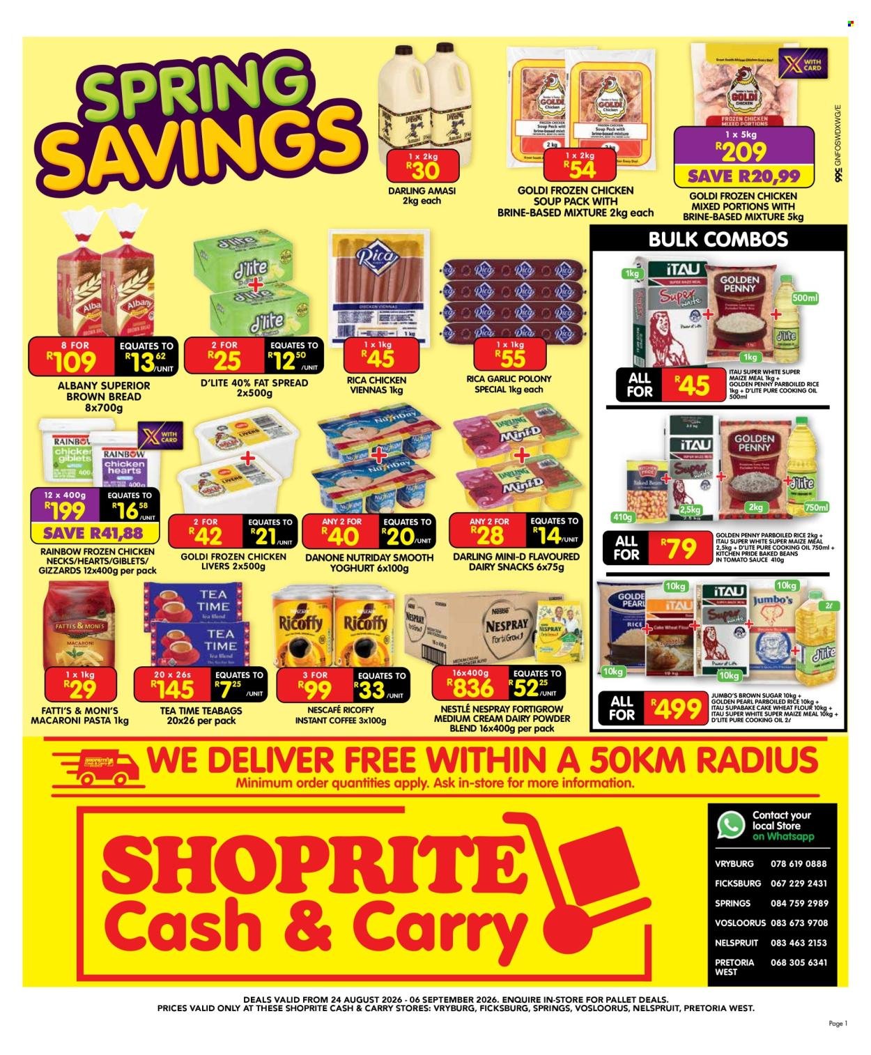 SHOPRITE specials - Cash & Carry Spring Savings Exclusive Gauteng