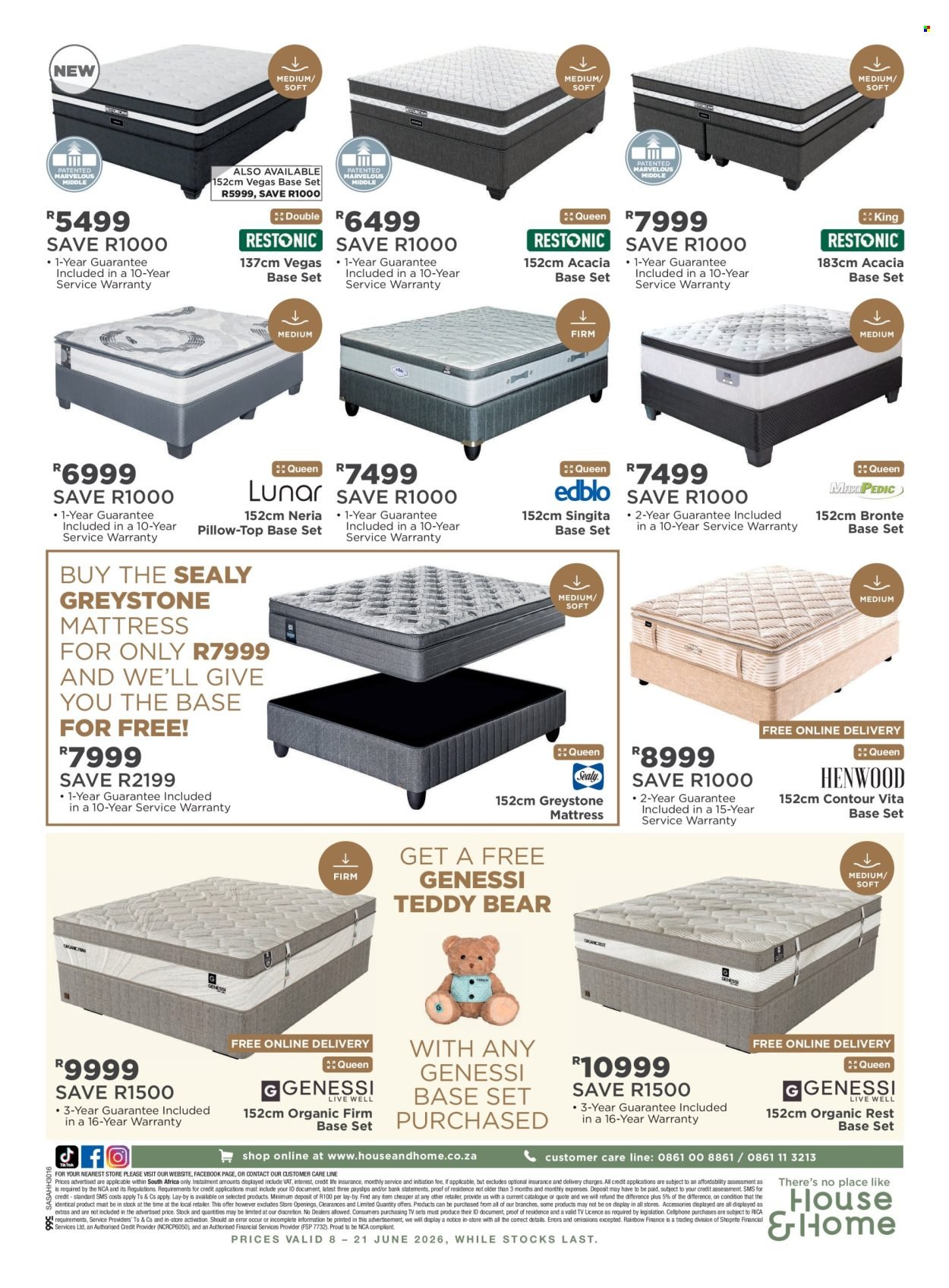 HOUSE & HOME specials - From Monday 8 Jun 2026
