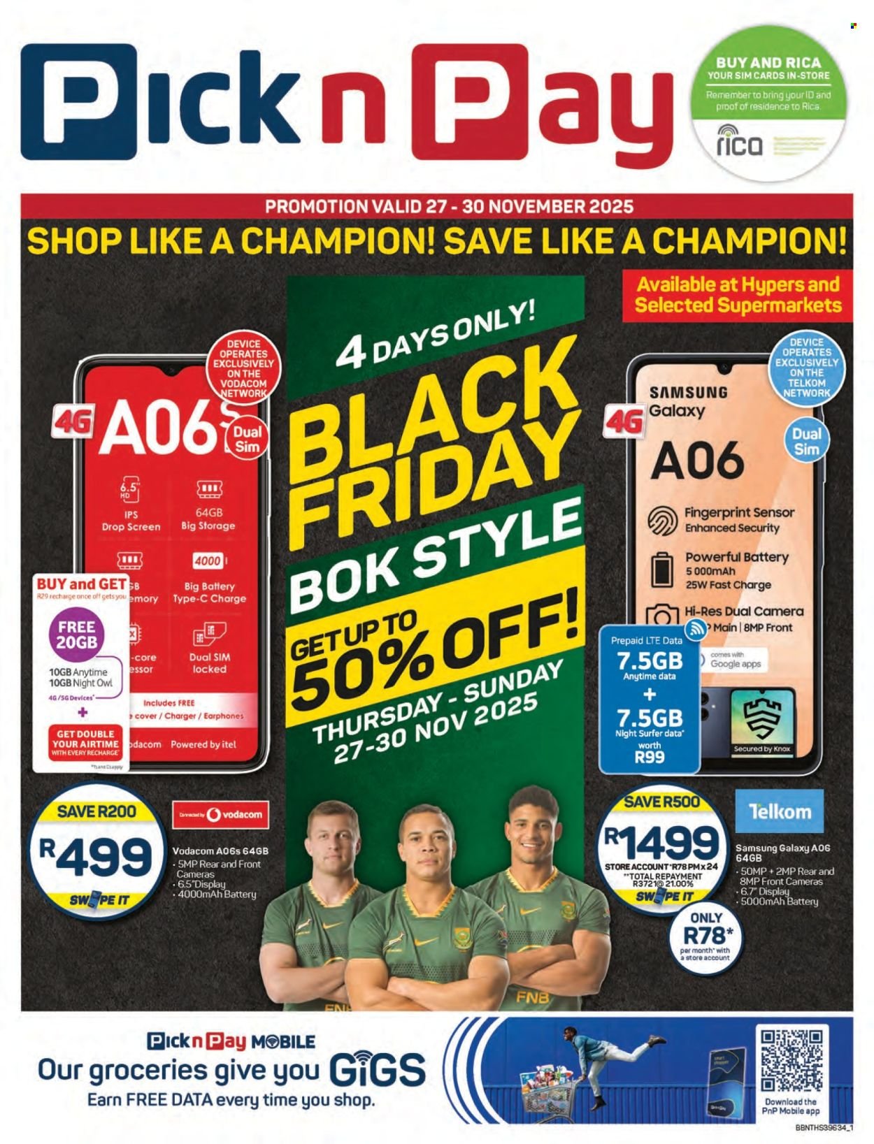 PICK N PAY specials - Celullar Black Friday Specials (2025-11-27 - 2025-11-30) | 1
