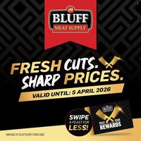 BLUFF MEAT SUPPLY specials - From Monday 30 Mar 2026 (2026-03-30 - 2026-04-05)