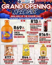 TAKE N PAY specials - From Monday 15 Jun 2026