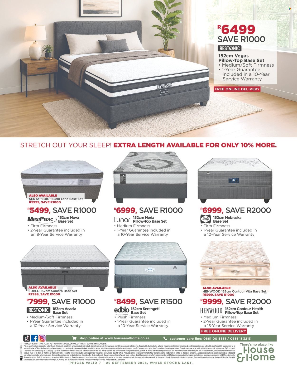 HOUSE & HOME specials - From Monday 7 Sept 2026