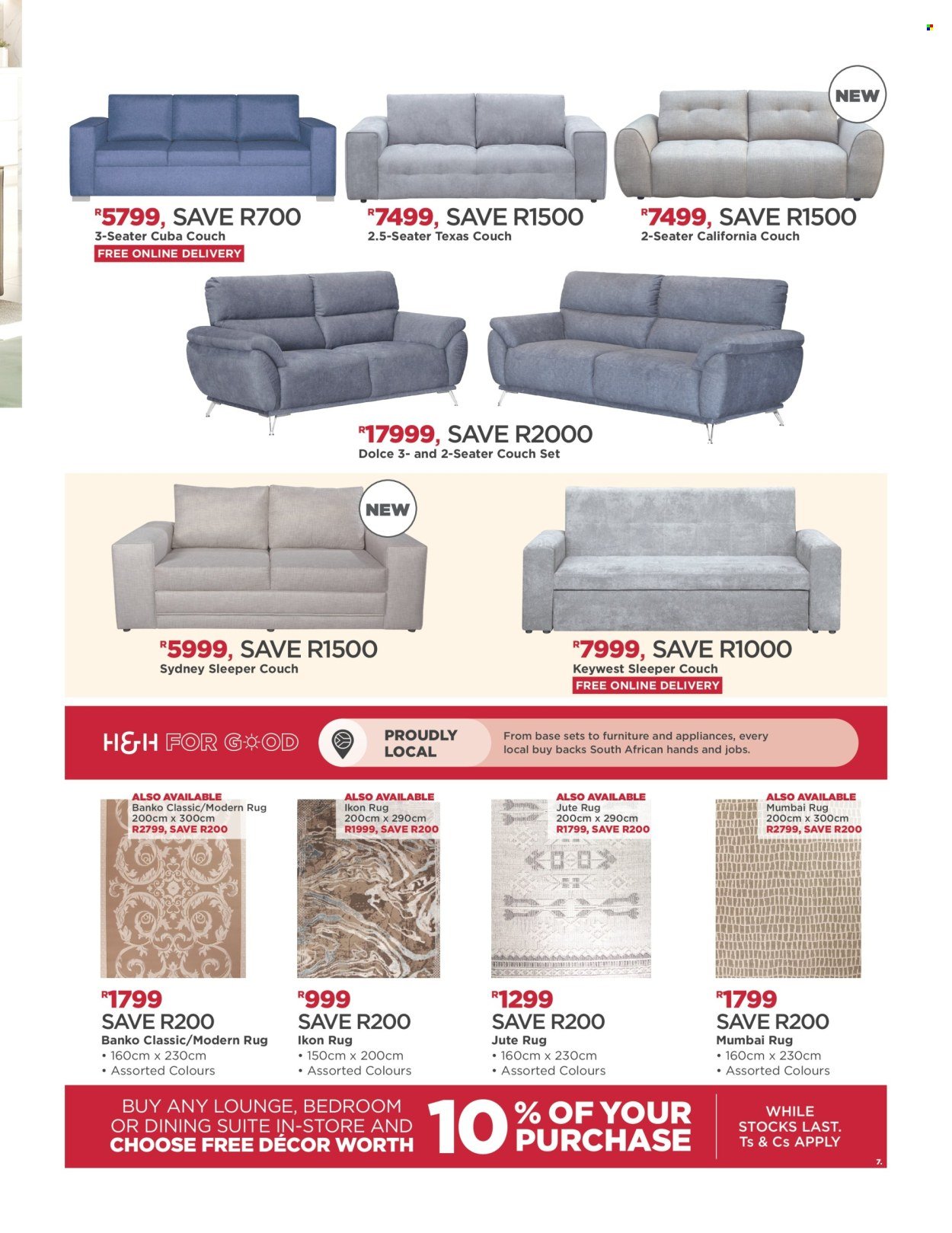 HOUSE & HOME specials - From Monday 7 Sept 2026