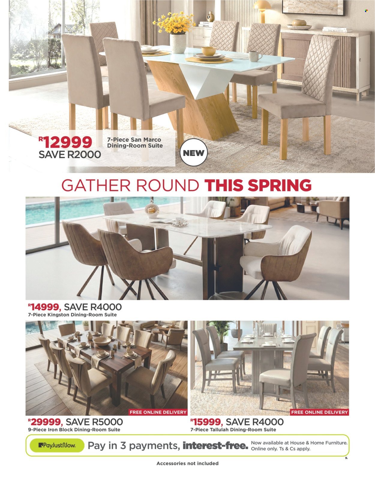 HOUSE & HOME specials - From Monday 7 Sept 2026