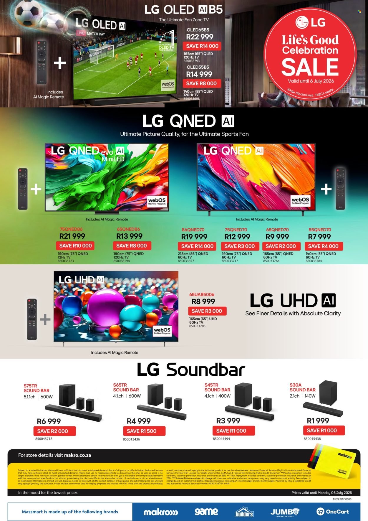 MAKRO specials - Lg life´s good celebrations sale