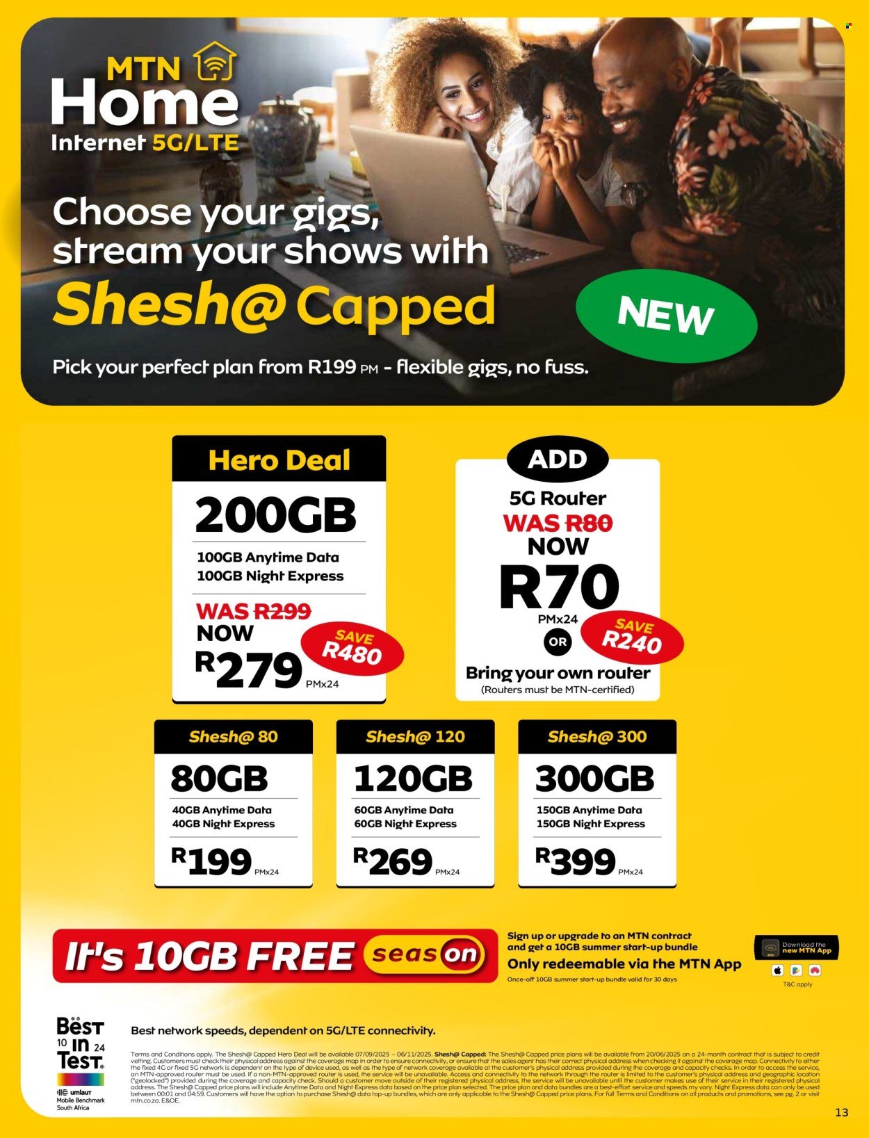 MTN specials - From Tuesday 7 Oct 2025 (2025-10-07 - 2025-11-06) | 13