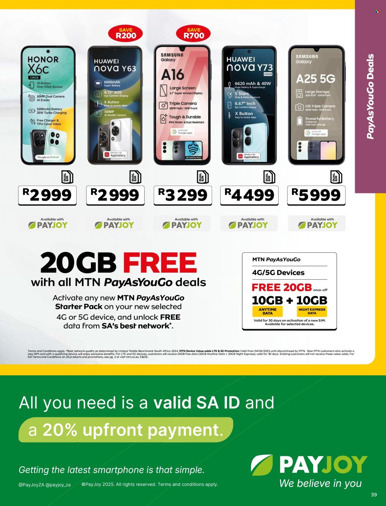 MTN specials - From Tuesday 7 Oct 2025 (2025-10-07 - 2025-11-06) | 39