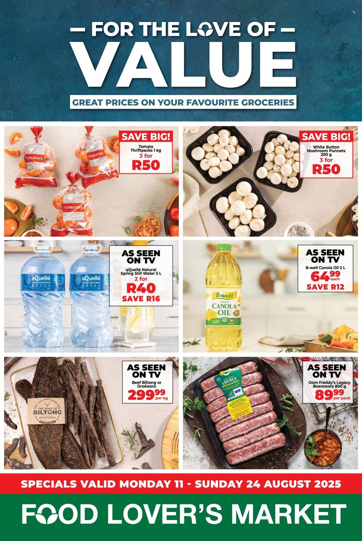 FOOD LOVER'S MARKET specials - From Monday 11 Aug 2025 (2025-08-11 - 2025-08-24) | 1