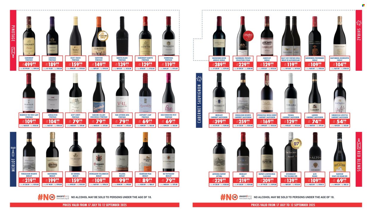 ULTRA LIQUORS specials - From Thursday 17 Jul 2025 (2025-07-17 - 2025-09-12) | 2