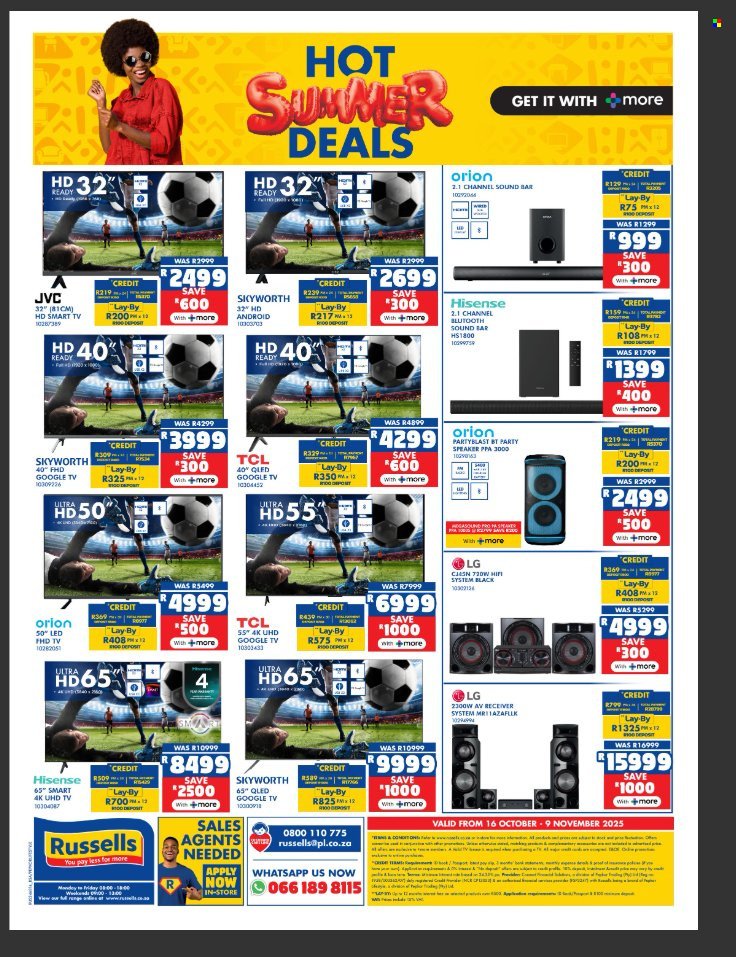 RUSSELLS specials - From Wednesday 15 Oct 2025 (2025-10-15 - 2025-11-09) | 16