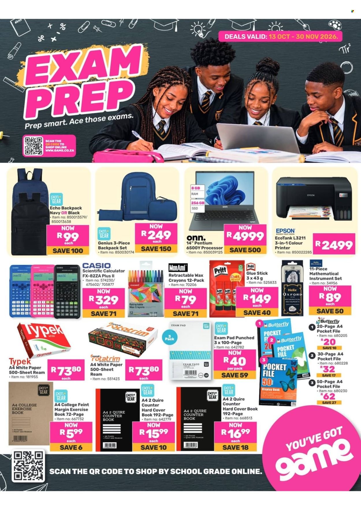 GAME specials - Exam Prep