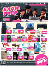 GAME specials - Exam Prep