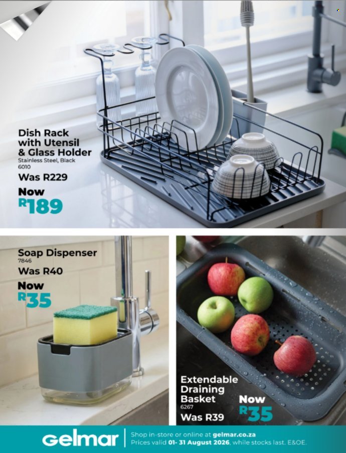 GELMAR specials - From Saturday 1 Aug 2026