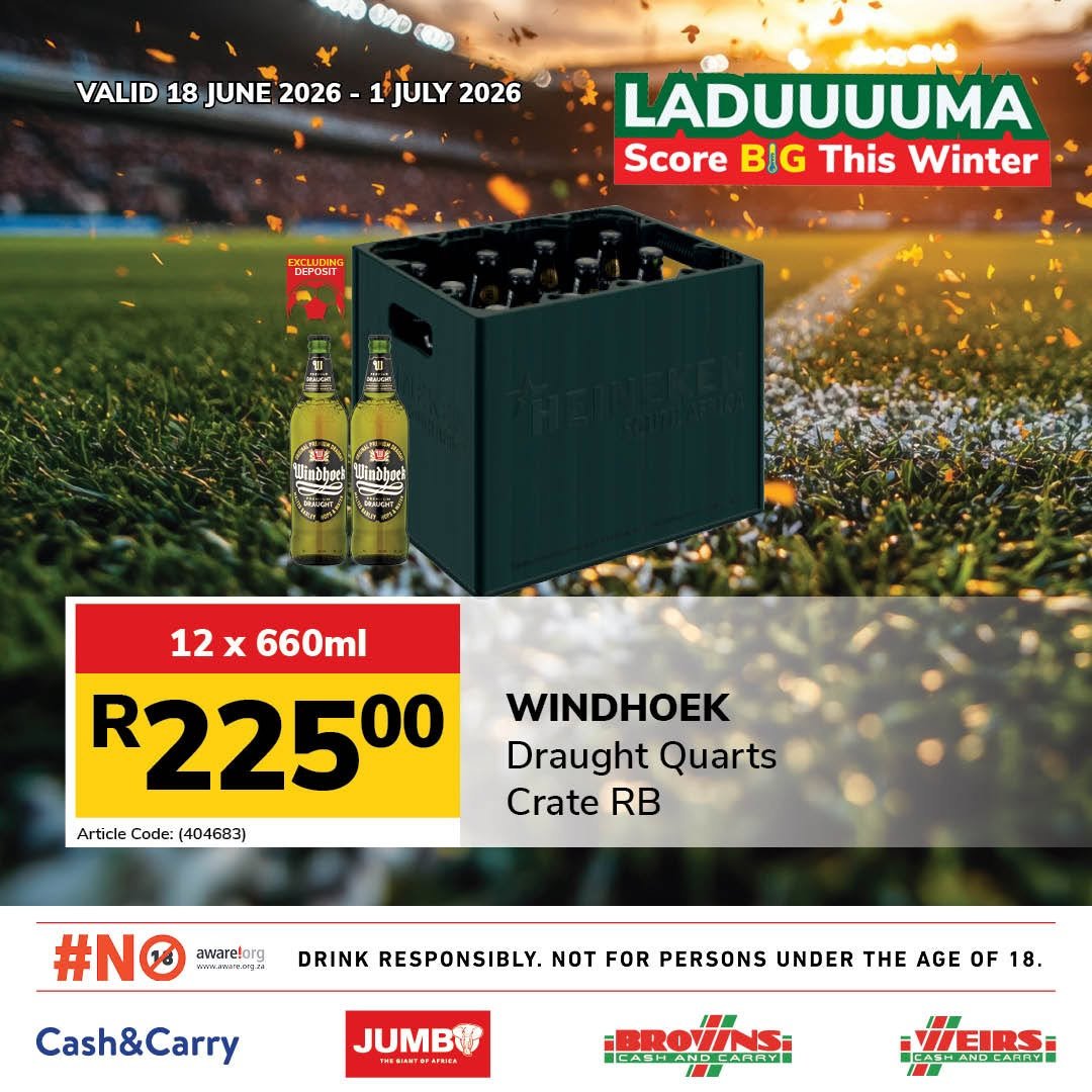 JUMBO CASH & CARRY specials - From Thursday 18 Jun 2026