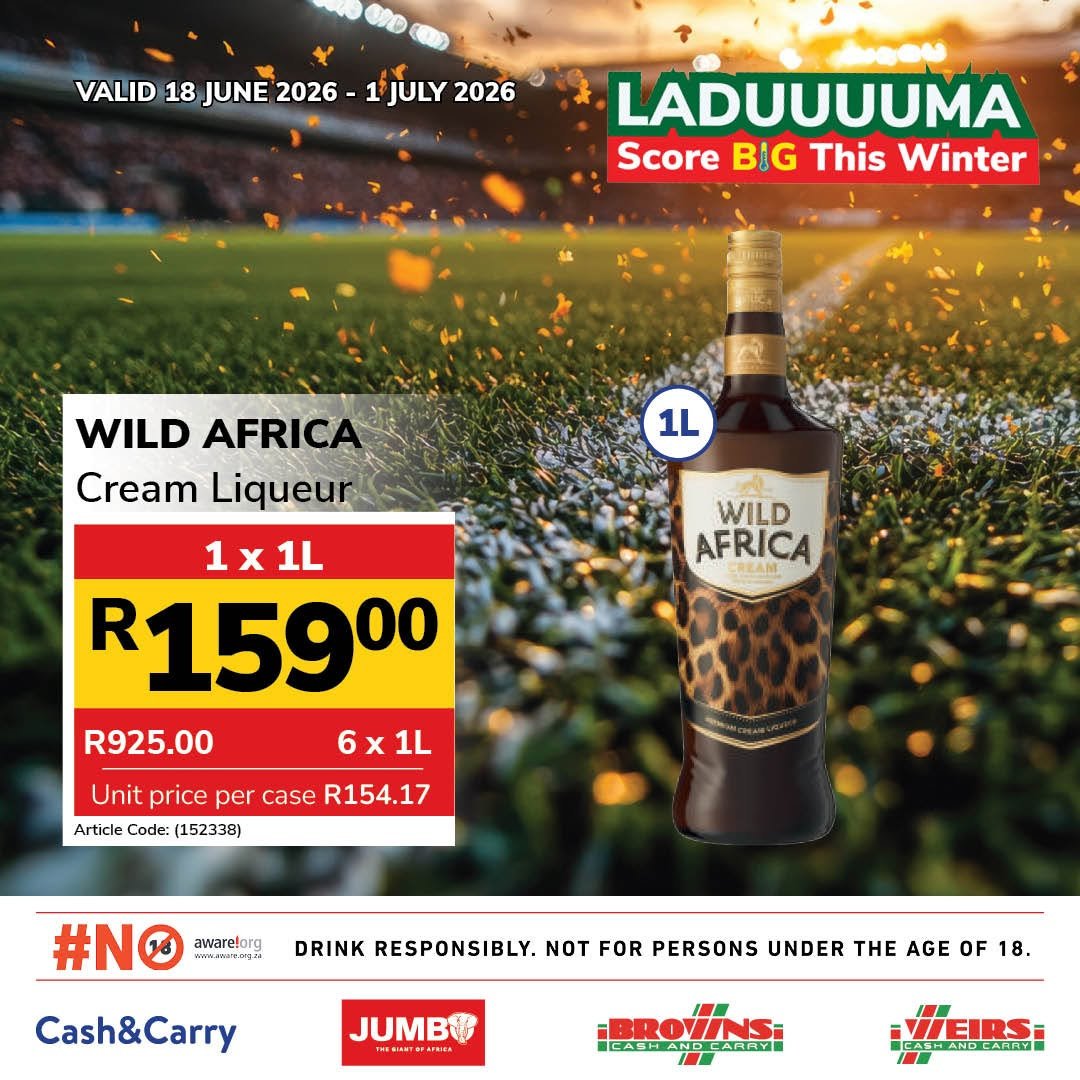 JUMBO CASH & CARRY specials - From Thursday 18 Jun 2026