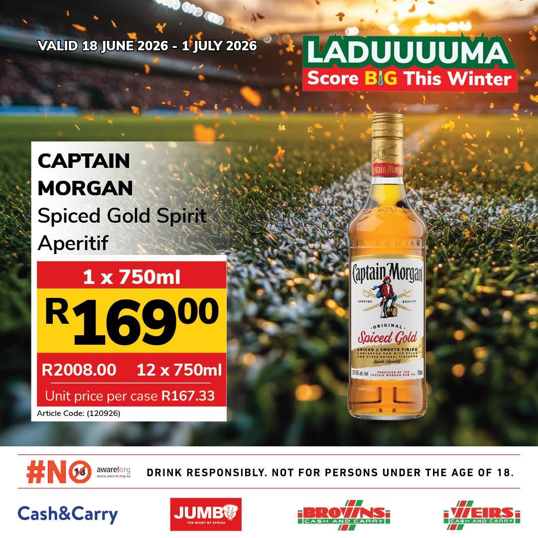 JUMBO CASH & CARRY specials - From Thursday 18 Jun 2026