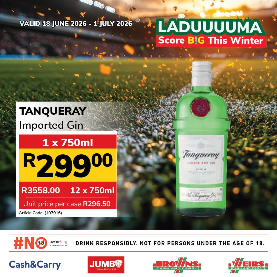 JUMBO CASH & CARRY specials - From Thursday 18 Jun 2026