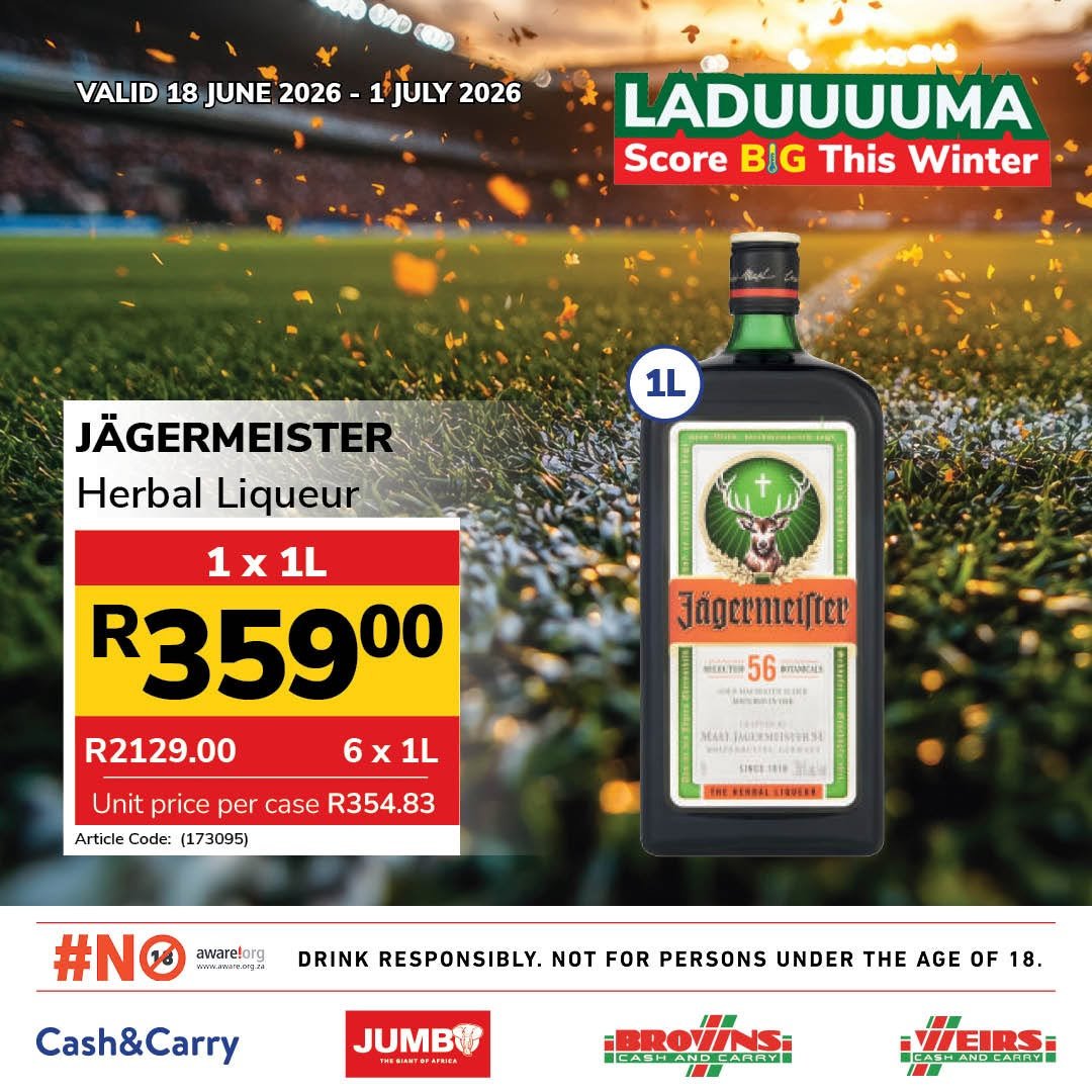 JUMBO CASH & CARRY specials - From Thursday 18 Jun 2026
