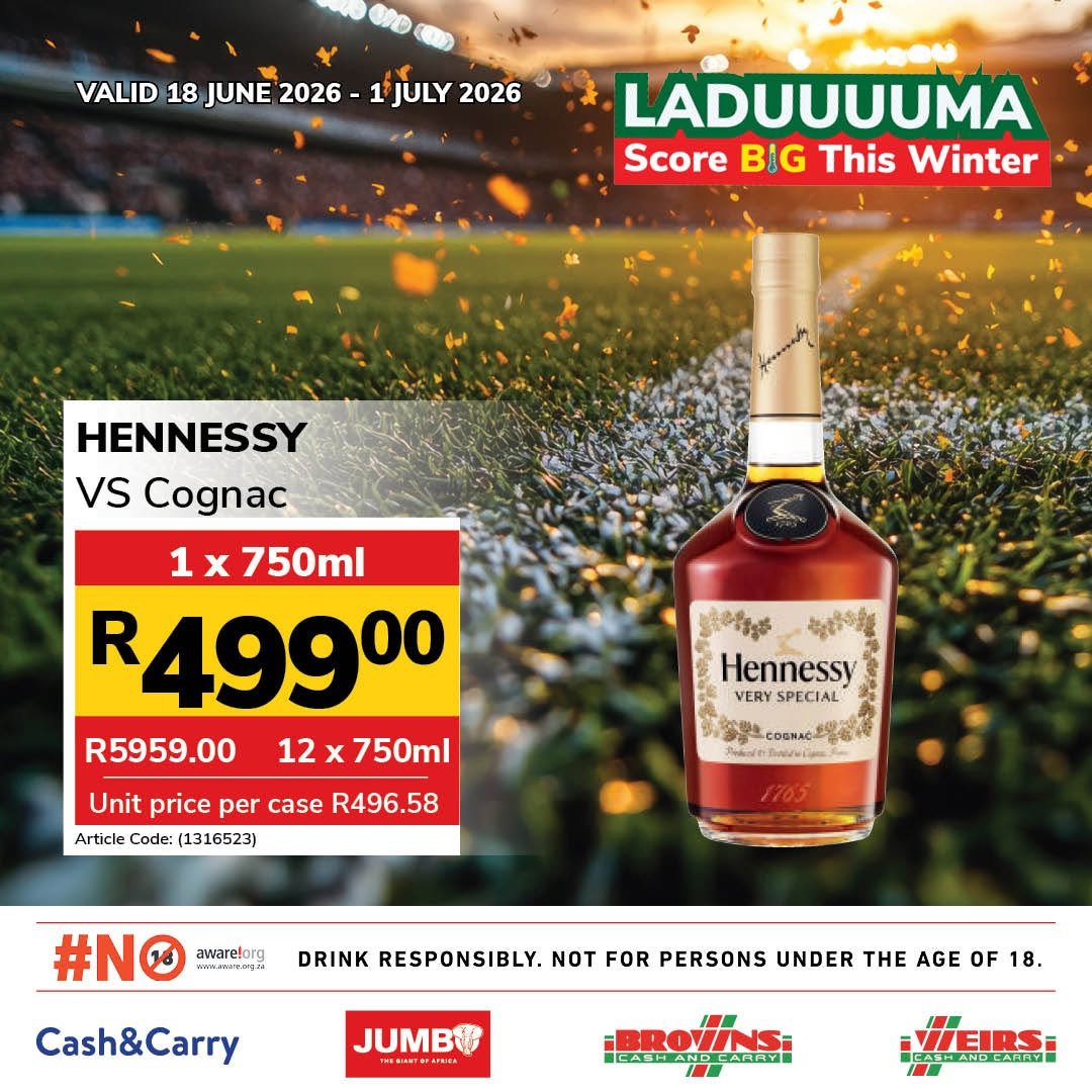 JUMBO CASH & CARRY specials - From Thursday 18 Jun 2026